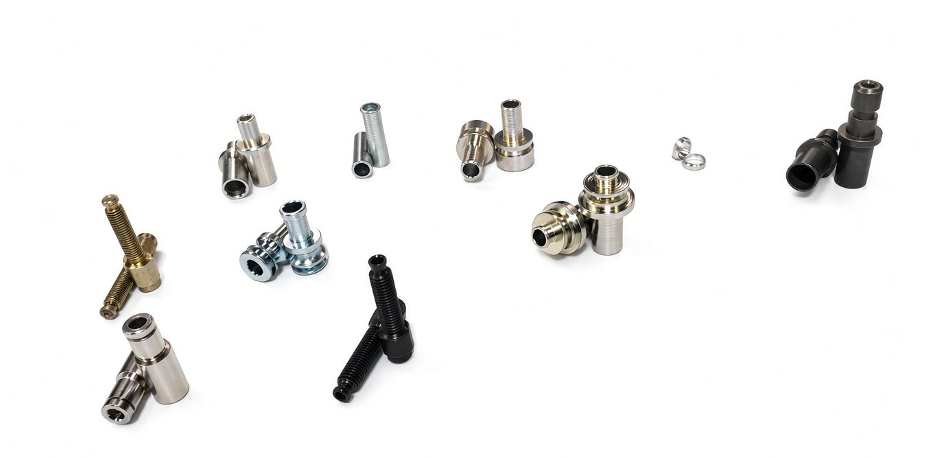 Adjusters, Collars & Piece Ends — precision turned components