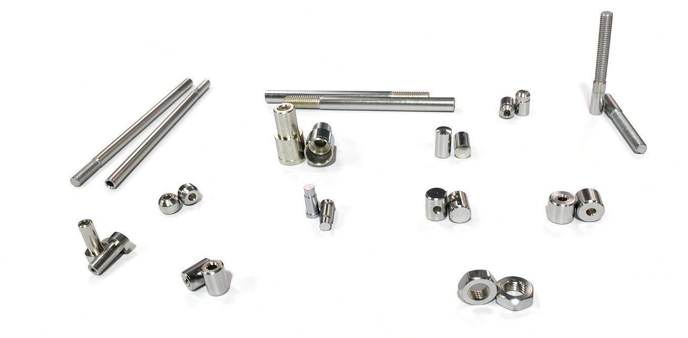 End Fittings, Clamps & Lock Nuts — precision turned components